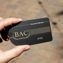 Персонализированная Высококачественная визитная металлическая карточка из нержавеющей стали