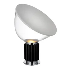 Nordic creative luxury table lamp desk ligh modern lighting transparent clear glass shade metal base stand silver black color willlustr table lamp desk light modern lighting transparent clear glass shade metal base stand silver black color radar design