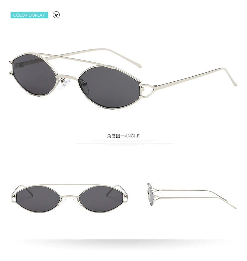 JackJad крутые уникальные женские тонкие овальные металлические стильные солнцезащитные очки модные популярные брендовые дизайнерские солнцезащитные очки Oculos De Sol S8049