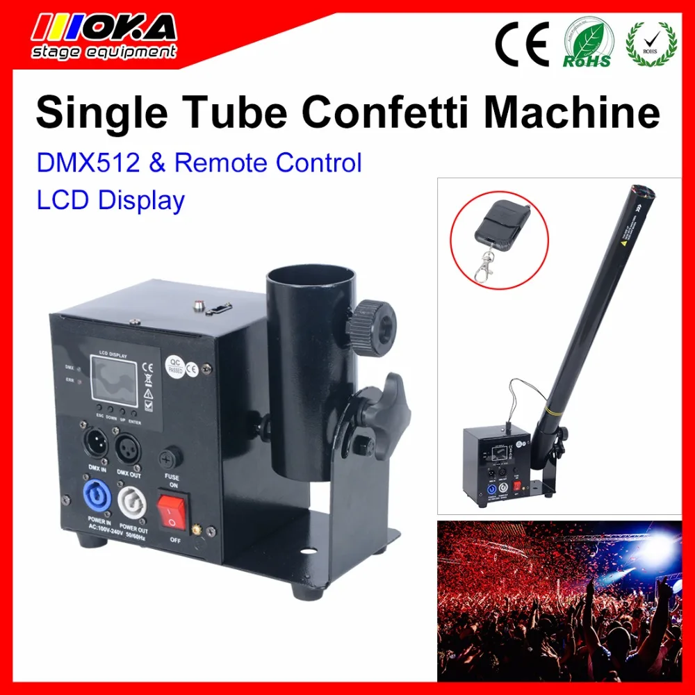 

Single Head Confetti Machine Beautiful Effect Machine Streamer Cannon Colour Paper Machine For Wedding Party