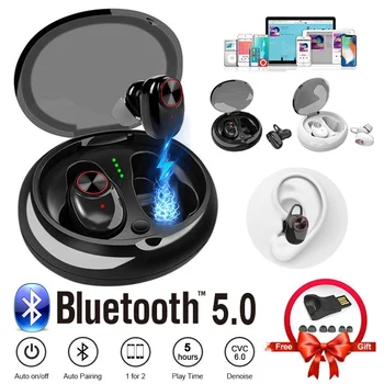 

McGeSin TWS Bluetooth Earphones In-Ear Wireless Headsets Waterproof Sport Earbuds HIFI Stereo Sound With Charging Box