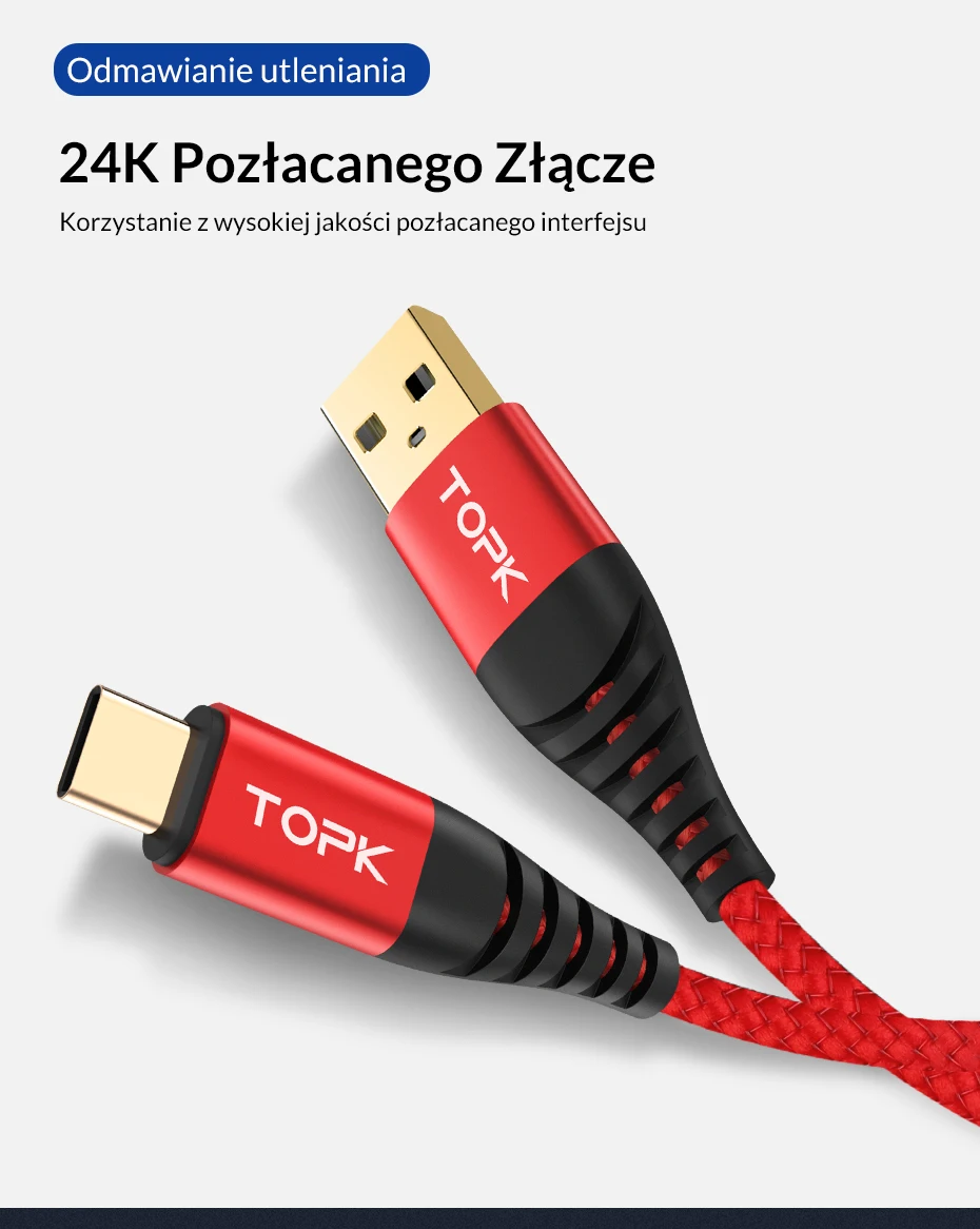 TOPK 1 м(3 фута) usb type-C кабель для samsung S9 S8 type-C кабель для передачи данных для Xiaomi Mi6 мобильный телефон USB кабель USB-C