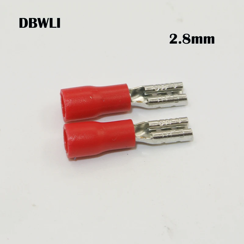 Crimp Terminal para 1.5-2.5mm2 Fio de Cabo Conector FDD1.25-250 MDD2-250