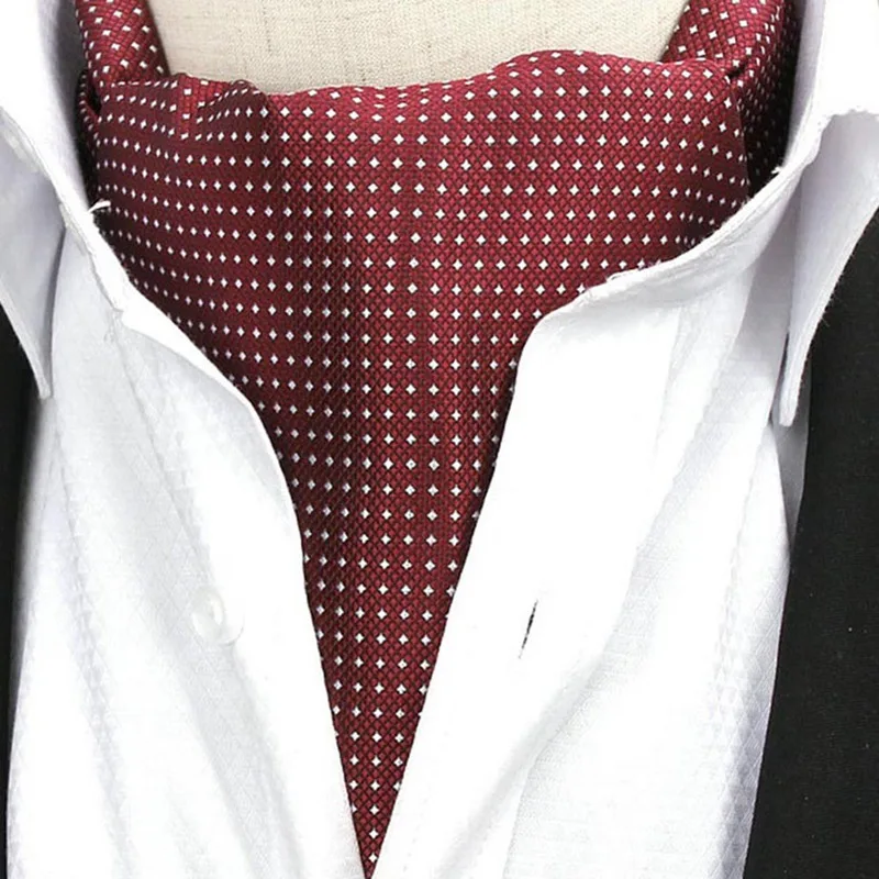 Бандана шарф для взрослых мужчин горошек шелк бизнес печати мужской галстук в горошек костюм рубашка аксессуары