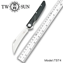 TwoSun D2 Blade Folding Pocket Knife tactical knife Survival knives camping hunting outdoor EDC ball Bearings Fast Open G10 TS74 ch3505 g10 flipper folding knife d2 blade ball bearings g10 steel handle outdoor camping hunting fruit pocket knives edc tools