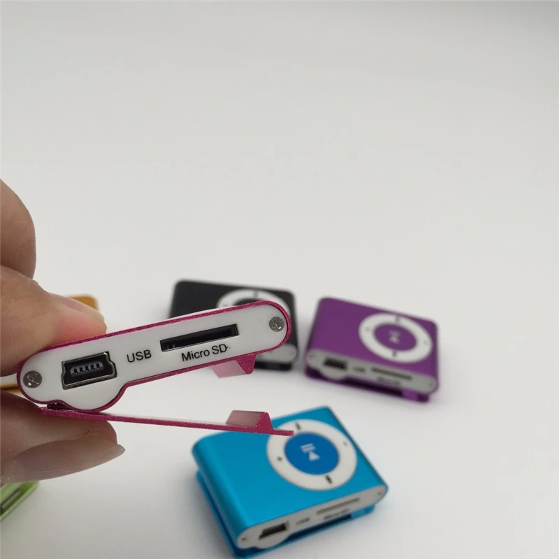 Портативный MP3 Player мини клип плеер с TF слот Jack хороший звук лучший подарок