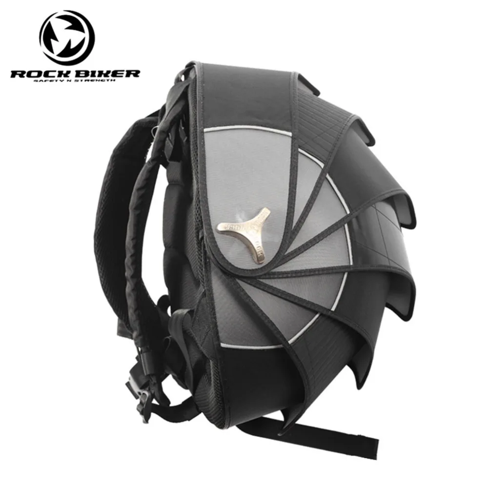 ROCK BIKER Pangolin Motorcycle Backpack font b Helmet b font Bags Hard Waterproof Shell Motocross Backpack