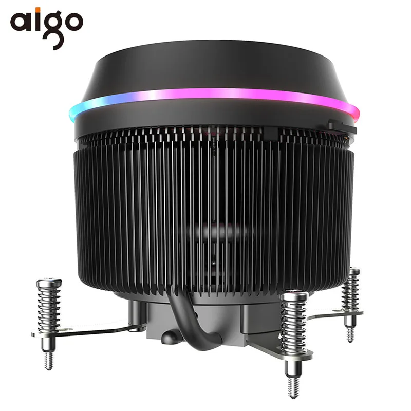 Aigo тени Pro PWM Процессор кулер 5V TDP 280W 4pin светодиодный RGB вентилятор Радиатор материнская плата синхронизации Управление кулер вентилятор охлаждения для intel AM3/AM4