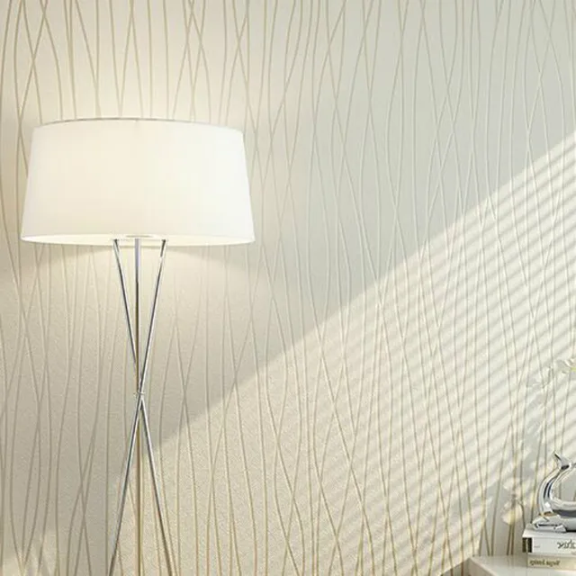 Textured Lines Wallpaper For Bedroom Living Room