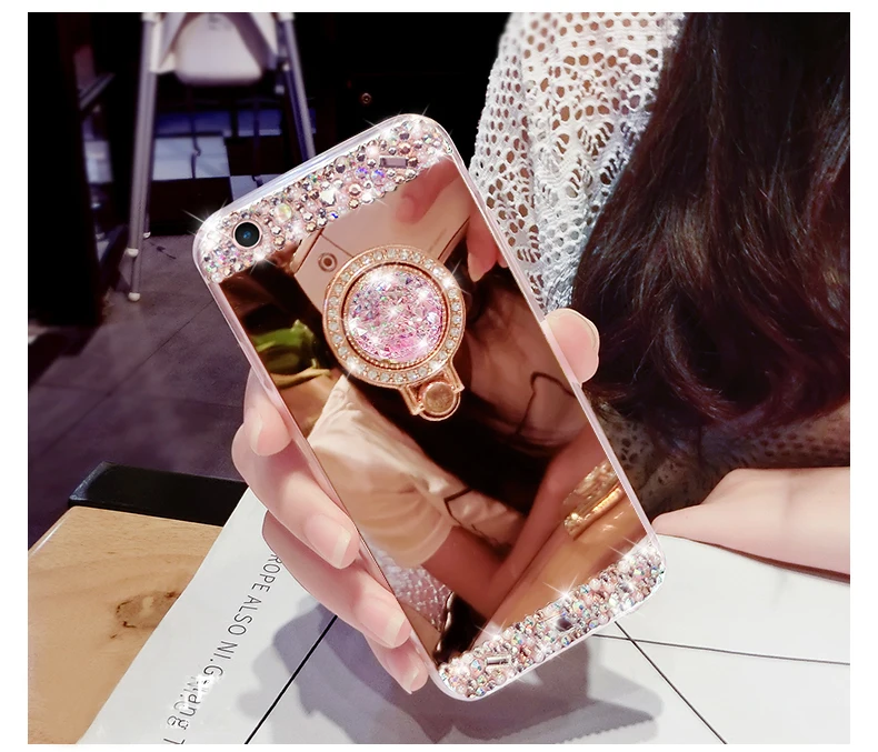 Зеркальные чехлы с блестками для Huawei P40 P20 P30 Lite Pro Honor 20 10i 9 10 8X 8A P Smart 2019 Nova 5T|mirror