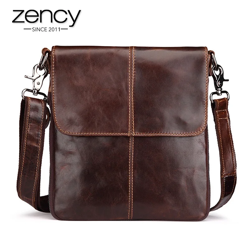 

2018 New Arrival Men's Genuine Leather Shoulder Bag Crossbody Bags For Men Messenger Bag Portfolio Briefcase Laptop Business 003