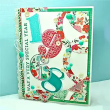 InLoveArts Numbers Metal Cutting Dies Lace Edge Dies Scrapbooking 2019 Frame Die Cuts Card Making Craft Dies