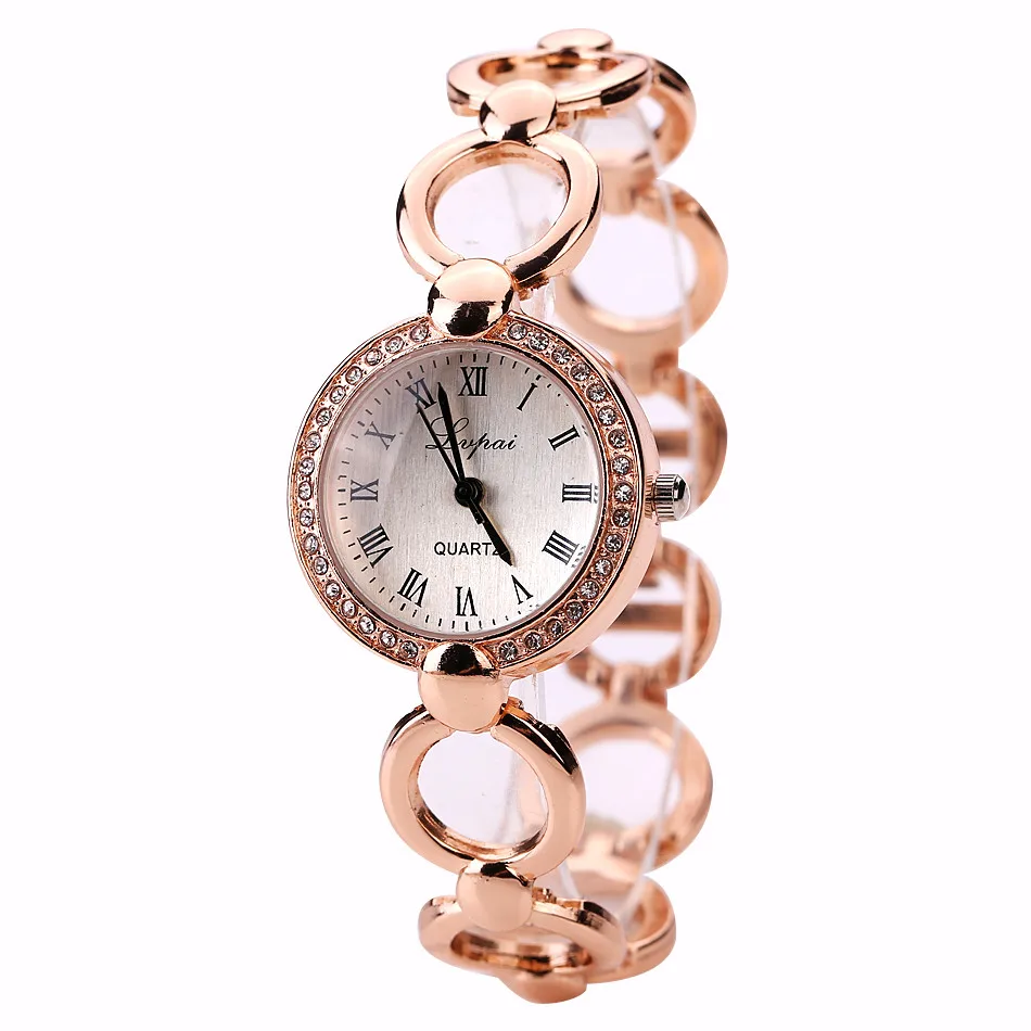 

Ladies Elegant Wrist Watches Women Bracelet Analog Quartz Watch Women's Crystal Small Dial Watch Relo