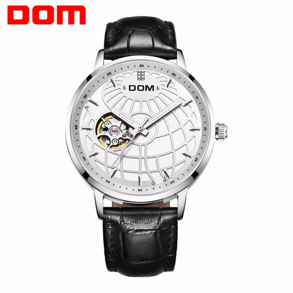 

2018 New Men&#39s Skeleton WristWatch leather Antique Steampunk Casual Automatic Skeleton Mechanical Watches Male M-8100