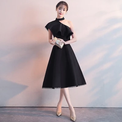 Свадебное платье для гостей, банкетное платье Vestido, Короткие бальные платья для выпускного вечера, бальное платье красного и черного цвета, повседневные платья для девочек TS1086 - Цвет: 6