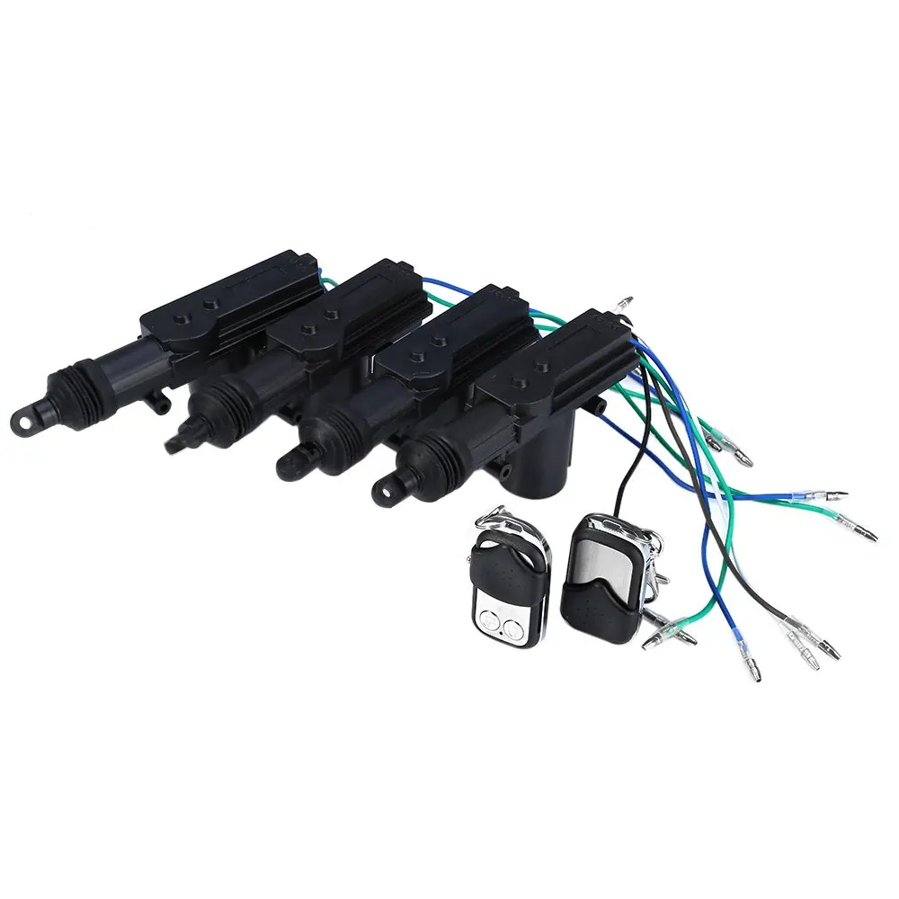 

360 Degree Rotation Universal Car Auto Remote Central Alarm Security Kit 4 Door Bracket Locking Keyless Entry System wholesale