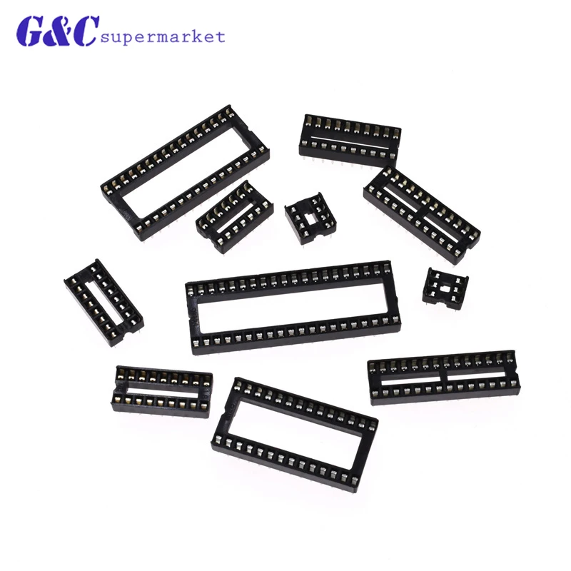 

20PCS DIP IC Socket Adaptor PCB Solder Type DIP Socket 6/8/14/16/28/40P PIN DIY