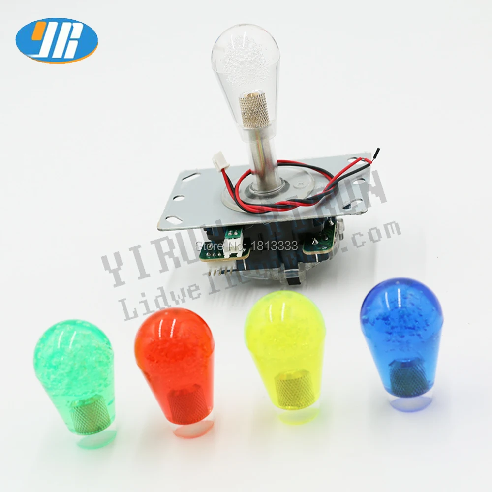 

Copy SANWA Arcade Joystick 5V illuminated Joystick Led Stick Fighting Rocker With American Crystal Ball Arcade Game Accessories