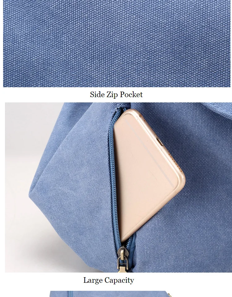 Корейский стиль джинсовый холщовый рюкзак женский школьный рюкзак простой винтажный матовый полированный дизайн рюкзак женская сумка