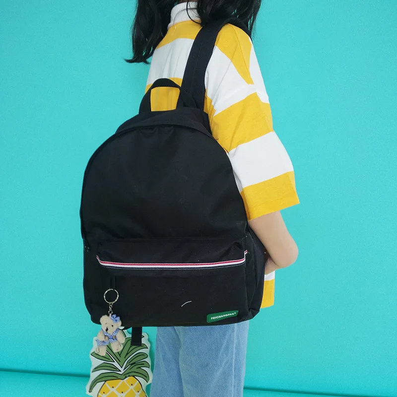 2018 New Korean Striped School Bags For Teenager Girls Ipad Protection