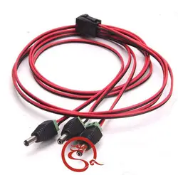 10 шт./лот 6Pin переменного тока в постоянный 12 V * 3 Питание кабель 18AWG провод для Шахтерская машина 100 см
