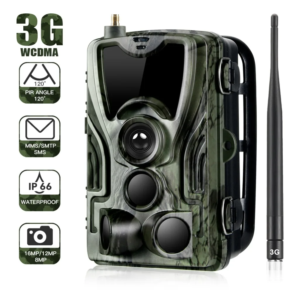 Беспроводная охотничья камера HC801G 3G MMS/SMS/e mail ночного видения 20 МП 1080P фотоловушка