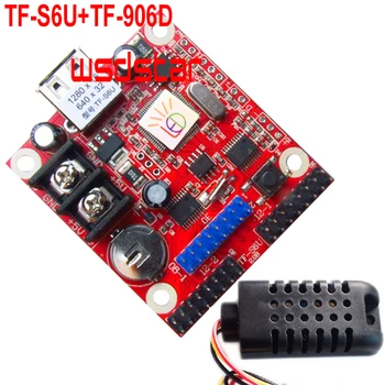 

TF-S6U+TF-906D Temperature & Humidity Sensor 1280*16 640*32 1*HUB08+2*HUB12 Single & Dual color USB LED controller card