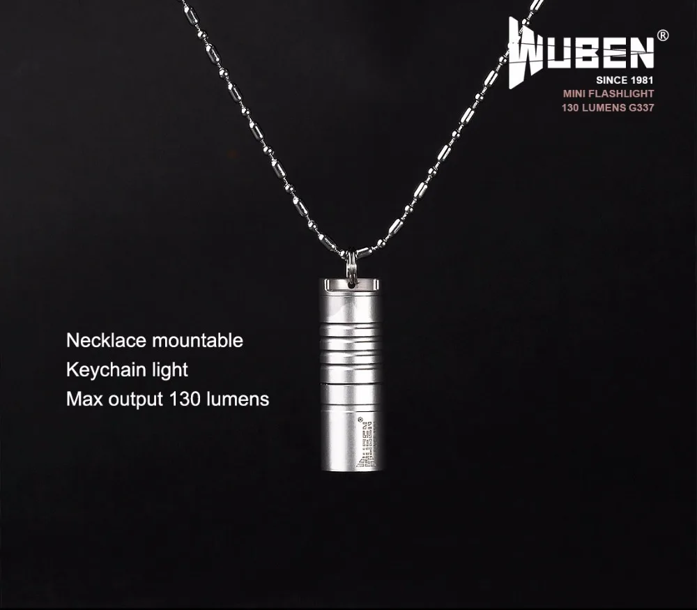 Wuben G337 CREE XP-G2 светодиодный фонарик мини 130 люмен