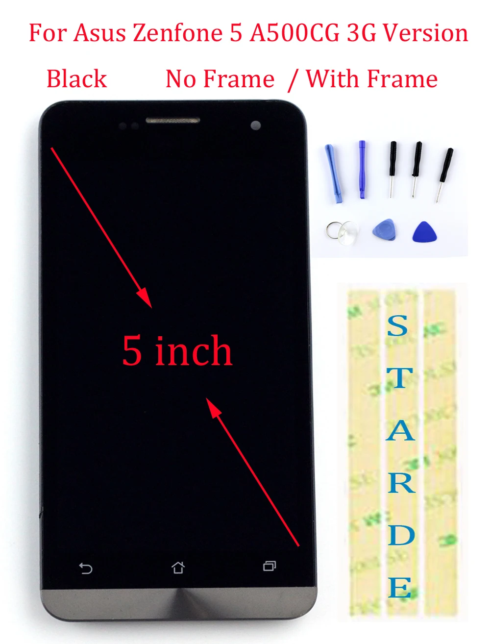 STARDE Replacement LCD For Asus Zenfone 5 A500CG 3G Version LCD Display