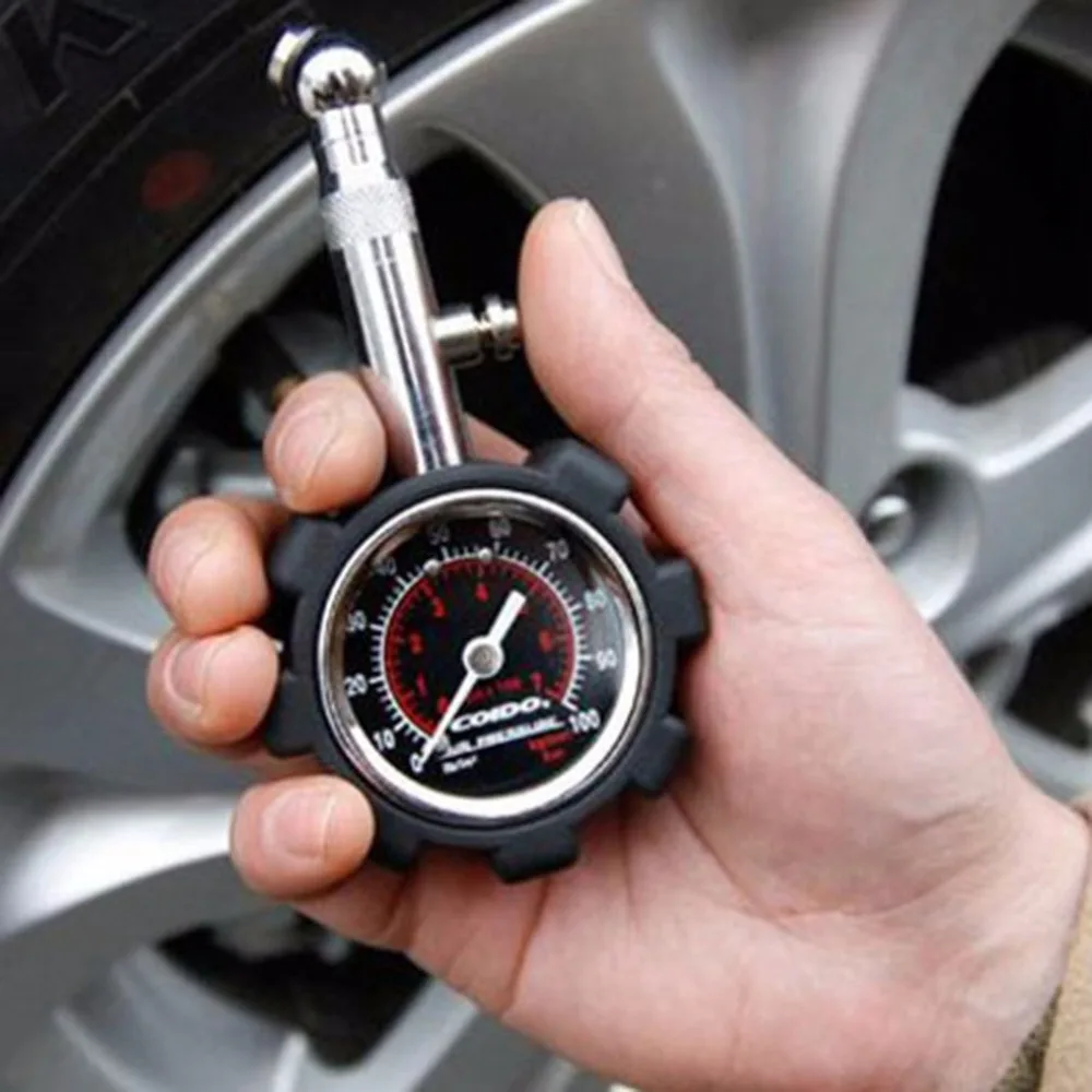 100 PSI High Precision Car Tire Gauge Portable Car Tire Pressure Gauge