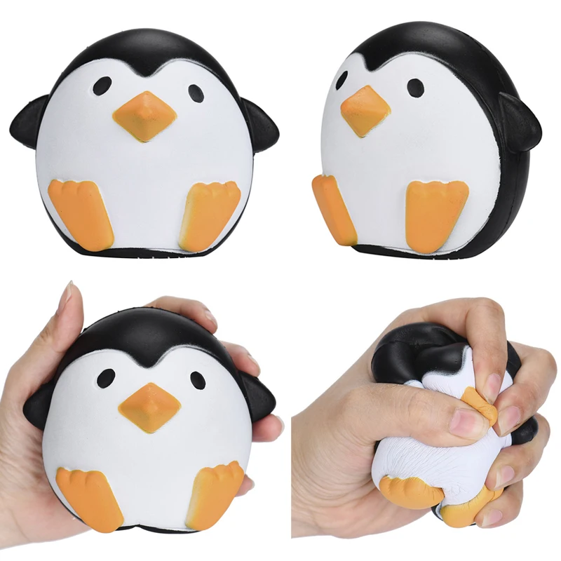 DROPSHIPPING 11.5CM Squishy Penguins Slow Rising Scented Fun Cartoon Animal Toys Stress Anxiety Toy for Child Adult Phone Straps | Игрушки и