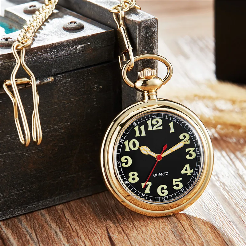 Золотые кварцевые карманные часы Fob цепи круглый античный Римский карманные часы кулон для унисекс подарки relogio de bolso