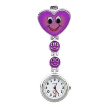 Timezone#301 простые унисекс часы в форме сердца кварцевый механизм Брошь медсестры Брелок Туника карманные часы