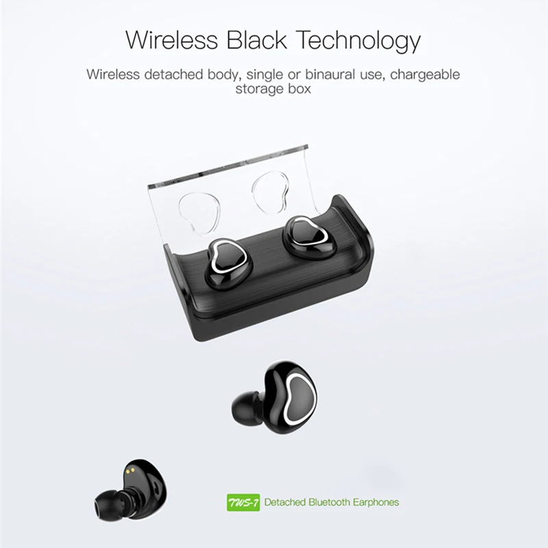 TWS-7 беспроводная гарнитура с Bluetooth в форме сердца Bluetooth наушники с микрофоном спортивные наушники для iPhone Xiaomi Huwawei наушники