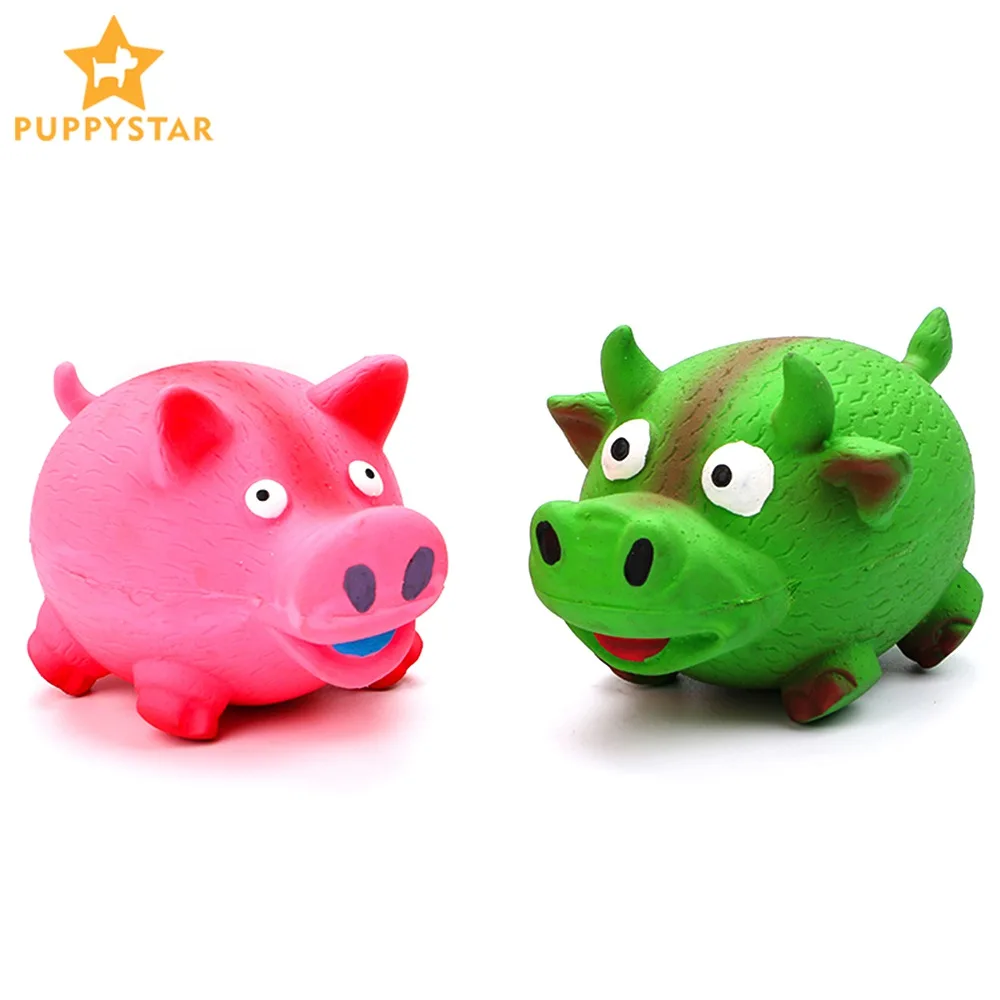 Toys For Dogs Cats Pet Toy Solid Rubber Calf Pig Safe Chew Toys Pets
