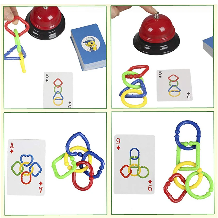 Дизайн скоростные кольца игра для детей взрослые вечерние Семейные игры, цвета и формы матч Игра Развивающие игрушки идея подарка для детей