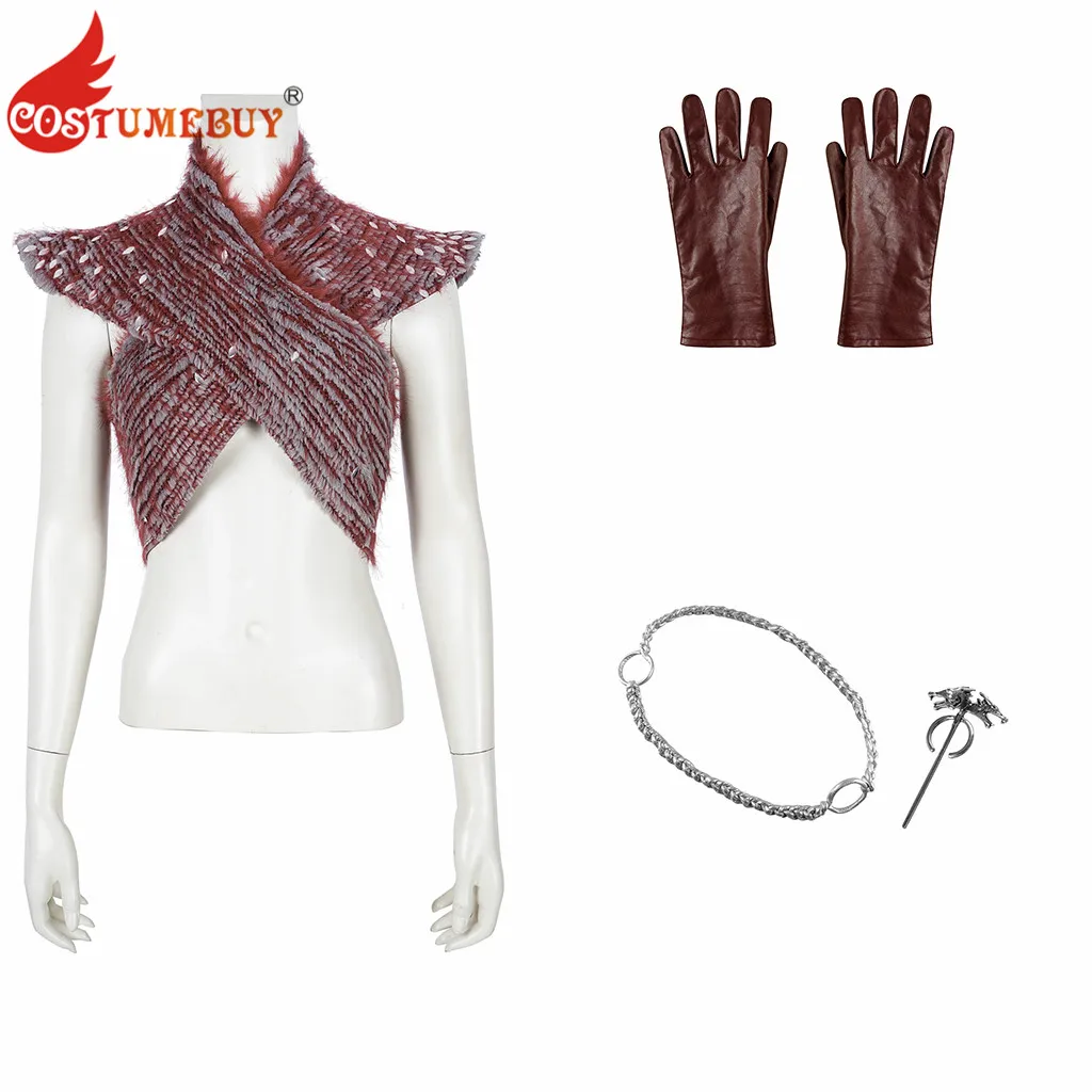 CostumeBuy даенерис Таргариен Косплей корсет жилет перчатки престолов Сезон 8