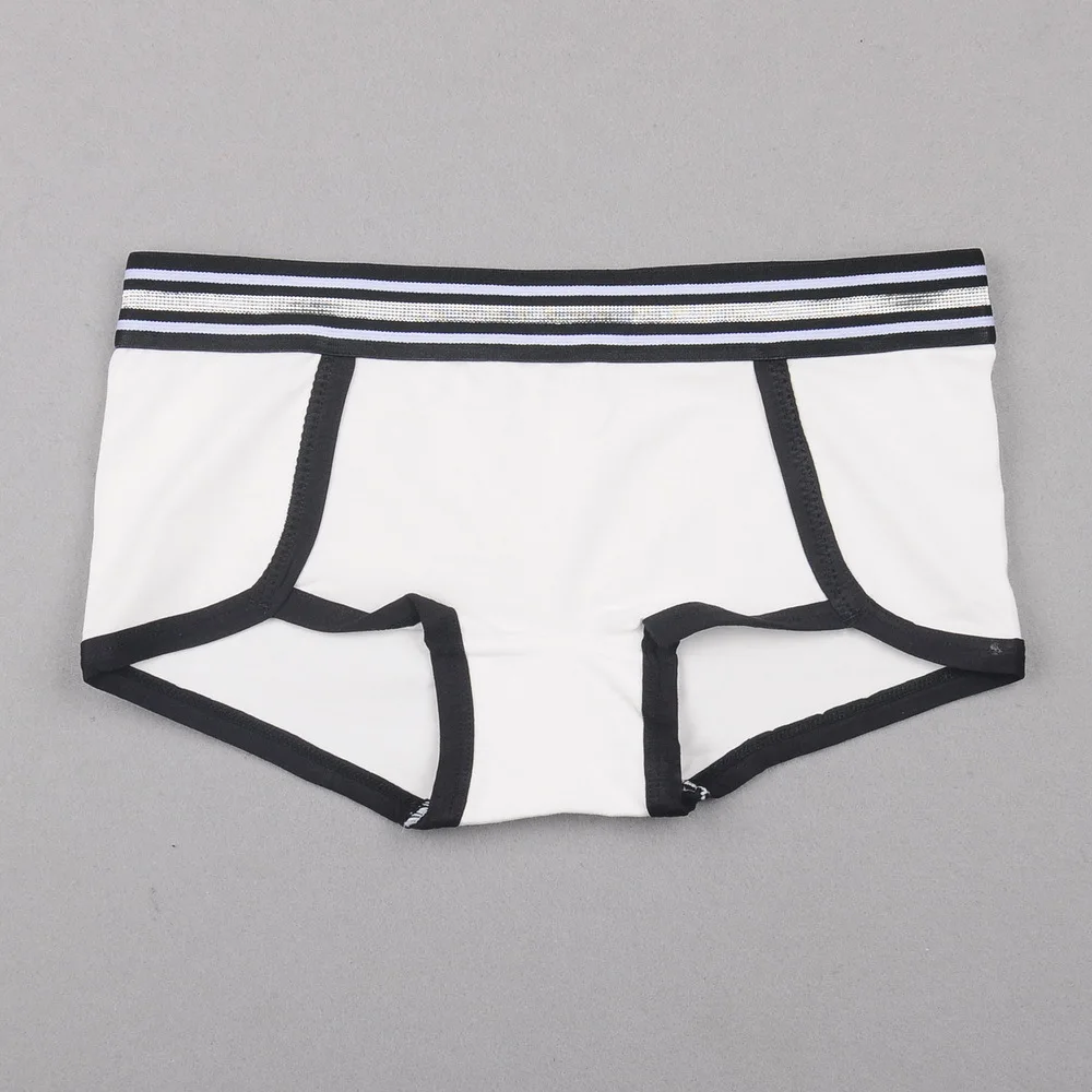 Women Pure Cotton Safety Underwear Stripes Bikini Pants Plus Size Boy Shorts Boxer Femme Briefs Panties Tanga Bragas Knickers XXL (12)