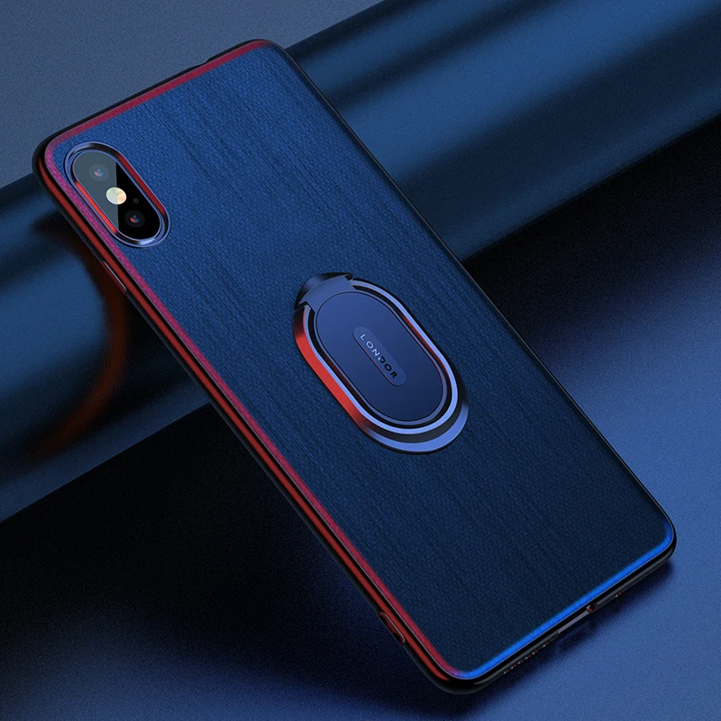 XS MAX чехол Супер тонкий кожаный для телефона iphone 6P 6s 7 8 plus 5 5S SE X XR металлическое