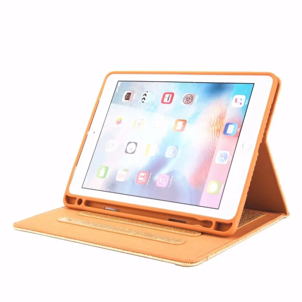 

Pink Flash case for Apple iPad Air 2 iPad 6 Case Auto wake sleep Magnet case For iPad Air2 Air 2 A1566 A1567 with Pencil Slot