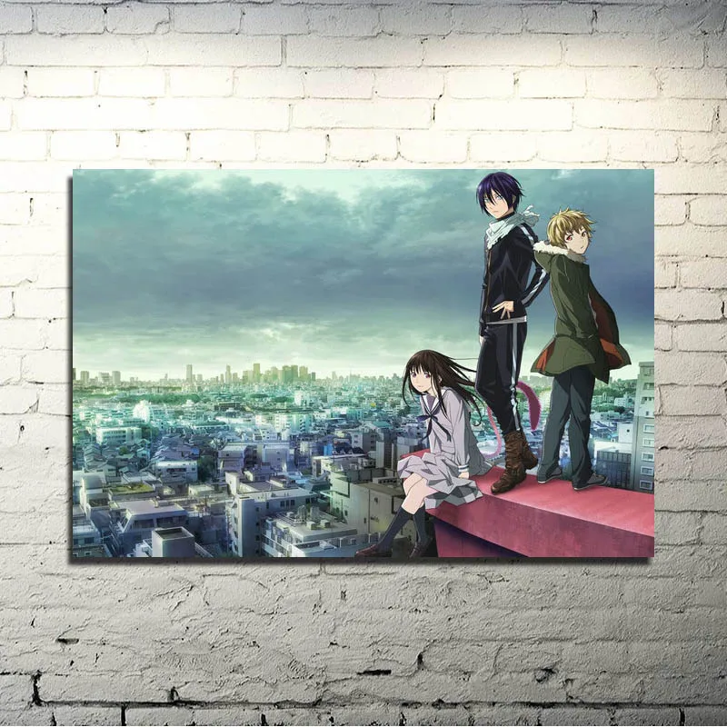 Noragami Yato Yukine горячий художественный шелковый аниме-плакат печать 13x20 24x36 дюймов картина для домашнего декора спальни(нажмите, чтобы увидеть больше - Цвет: click