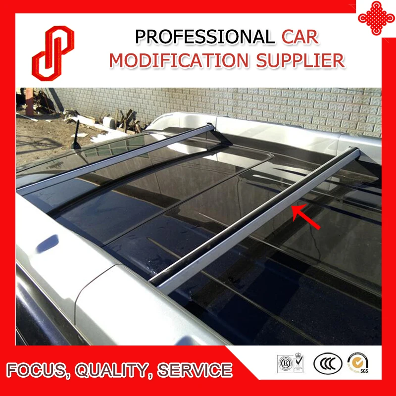 High quality Aluminium Alloy dedicated roof cross bar for X-Trail have roof rack with light lamp 2008 09 10 11 12 13