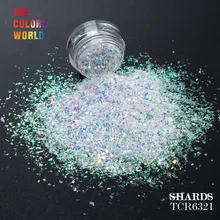 TCT-153 переливчатая радуга цвет Майларовый осколок неровные хлопья блеск для ногтей Дизайн Ногтей Гель Макияж DIY ручной работы украшения