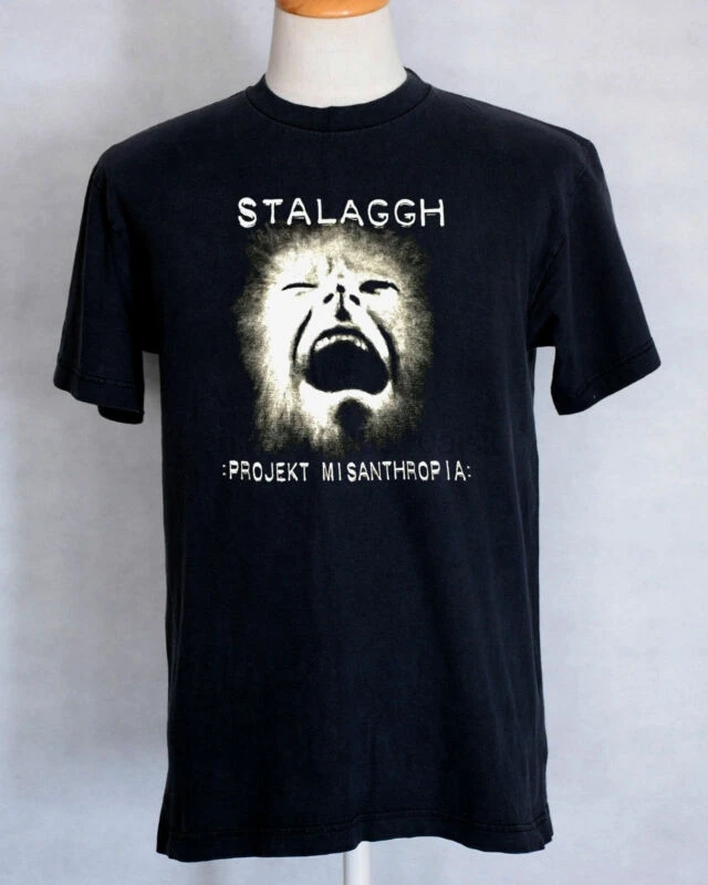 Stalaggh Projekt Misanthropia редкая рубашка 100 сделано! Abruptum Gulaggh исчезновения | Мужская одежда
