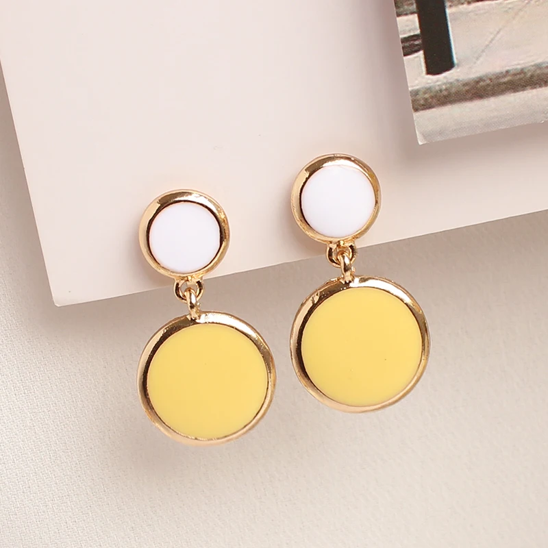 Us 2 99 No Pierced Earrings Korean Fashion Clip On Without Piercing Round Yellow Earring In From Jewelry Accessories Us 2 99 No Pierced Earrings Korean Fashion Clip On Without Piercing Round Yellow Earring In From Jewelry Accessories