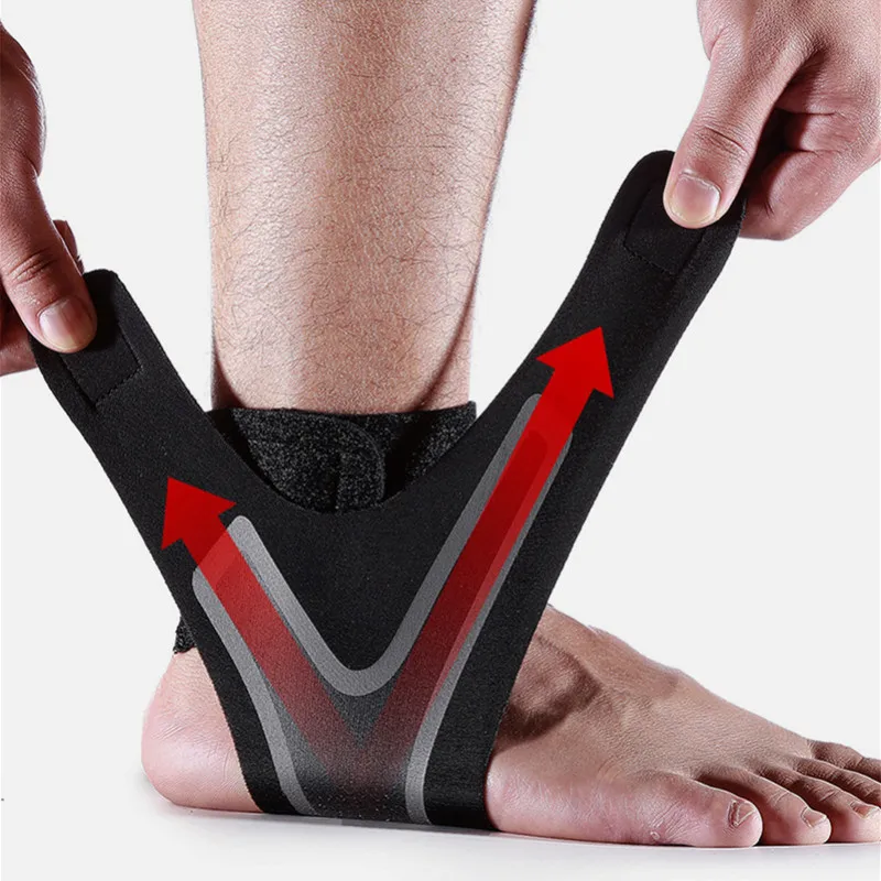 New 1PCS Fitness Adjustable D-Ring Ankle Straps Foot Support Ankle Protector with Buckle Sports Feet Guard Sport Support