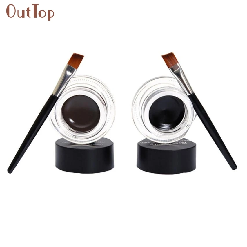 Beauty Girl 2Pcs Waterproof Long Lasting font b Eye b font Liner Gel Eyeliner Shadow font