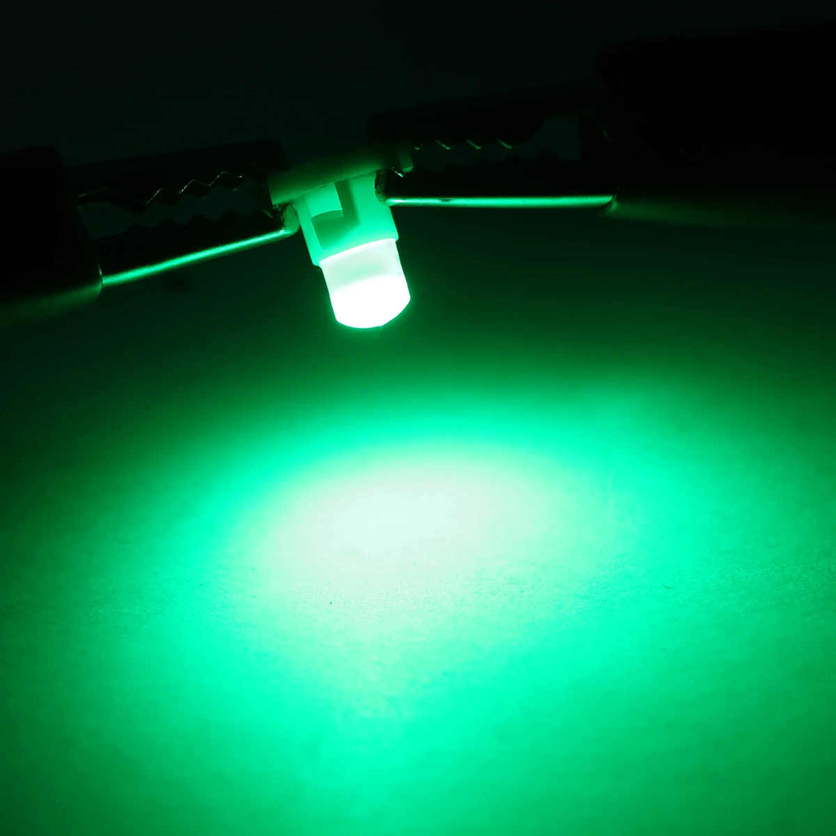 Car Signal Lamp 10pcs T4.2 Green LED Instrument Dash Map Side Climate Control Light Bulb 12V