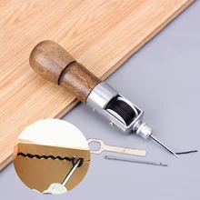 Lederhandwerk Tool Super Carving Wachs Linie Hand Made Leder Werkzeuge Kunst Nadel Nähmaschine 133mm leder werkzeuge