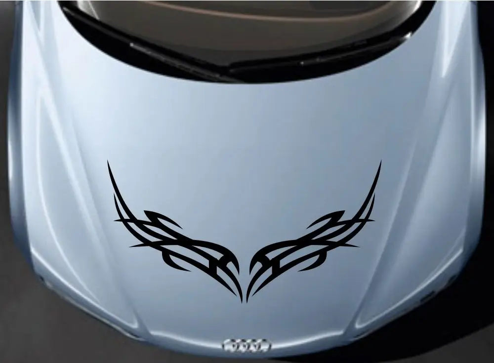Car Styling for Car Tribal Flames Racing Design Hood Roof Decals Vinyl